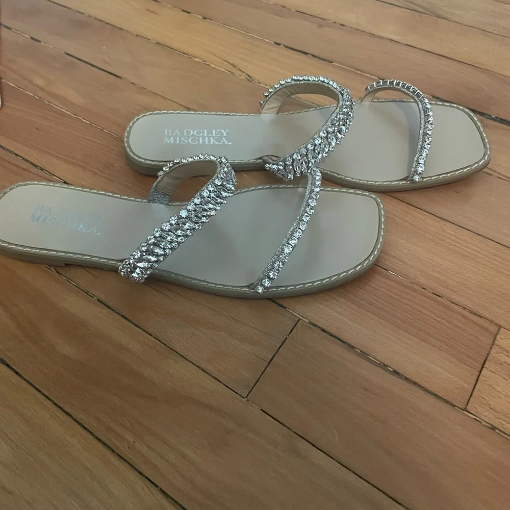 BADGLEY MISCHKA COLLECTION Thina Slide Sandal Size 9‎